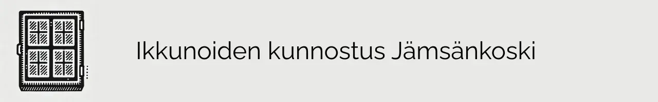 Ikkunoiden kunnostus Jämsänkoski